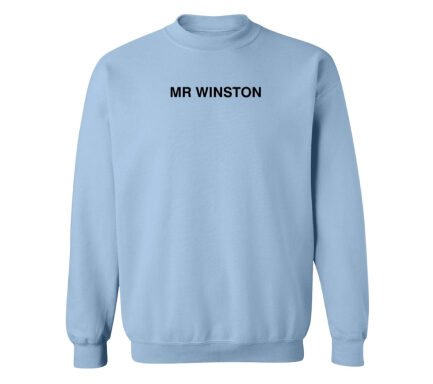 Mr Winston Merch Logo Sweatshirt- Sky Blue