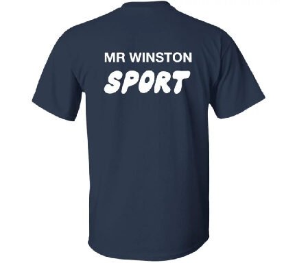 New Worldwide Mr Winston Merch Logo T-Shirt – Blue