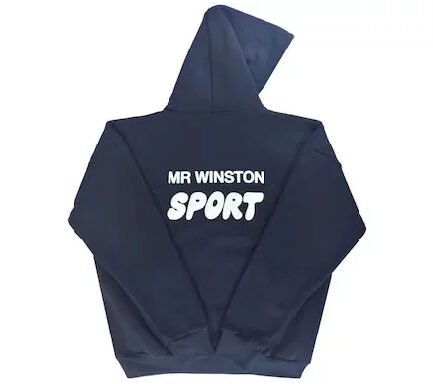 Mr Winston Puff Hoodie Sweatshirt - Navy