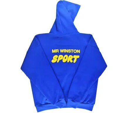 Mr Winston Puff Hoodie Sweatshirt - Blue
